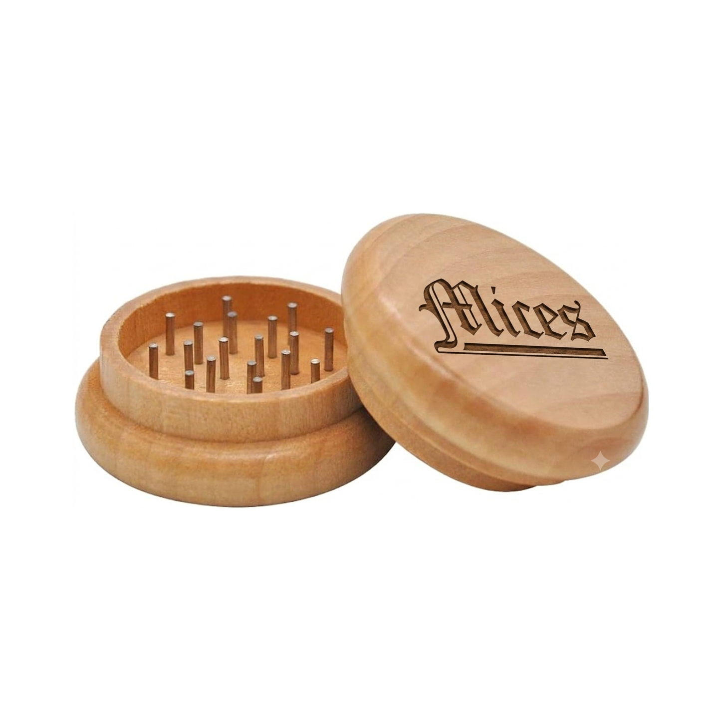 Custom Wooden Herb Tobacco Grinder - Laser Engraved Set Of 24
